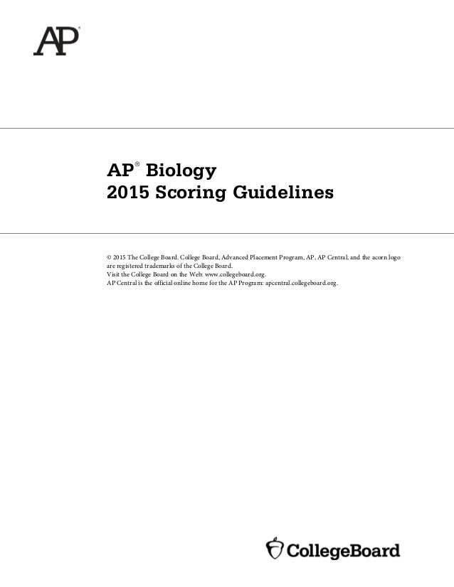 college board ap biology essay answers